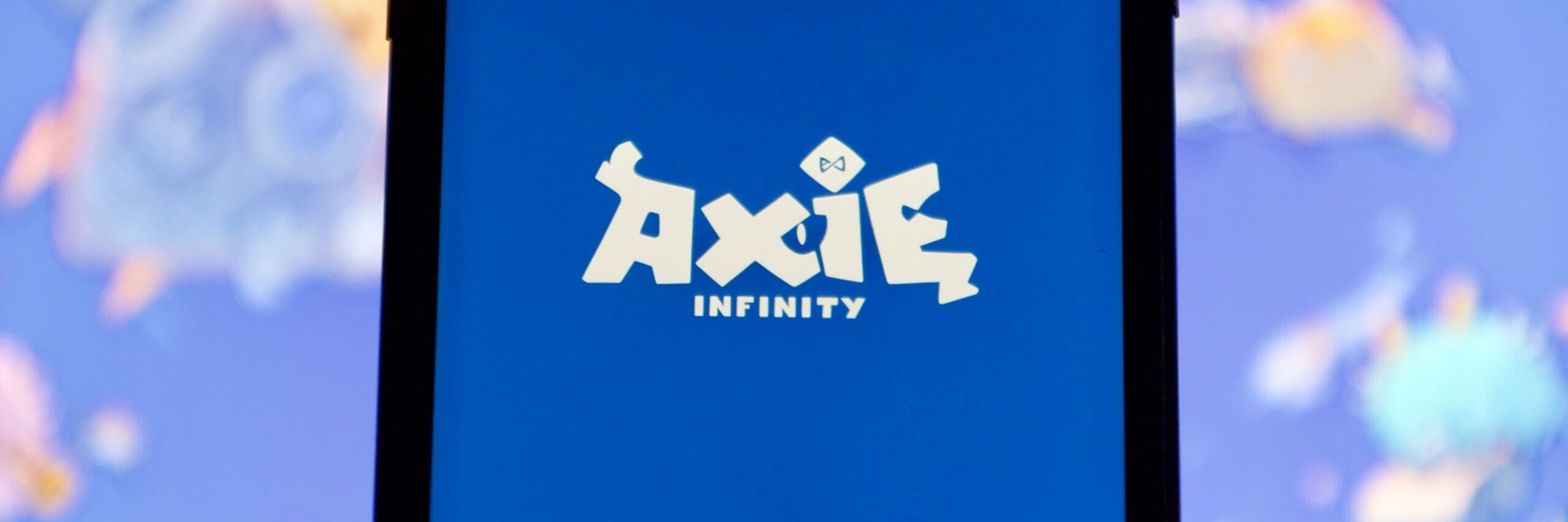 Aug,27,2021-lopburi,,Thailand:,Axie,Logo,On,Mobile,Screen,With