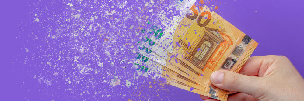 Inflation,Euro,.,Inflation,In,Europe,,Hyper,Inflation.,Banner,With