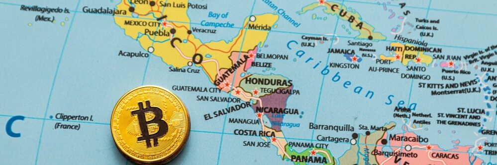 Metal,Shiny,Bitcoin,Crypto,Currency,Coins,On,A,Map,Of