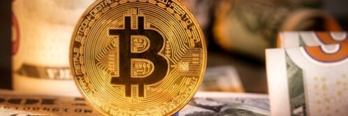 Close,Up,Of,Metal,Shiny,Bitcoin,Crypto,Currency,Coins,On